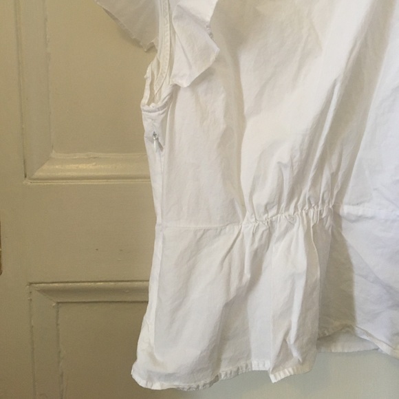 J Crew | Strong shoulder White Blouse - Picture 5 of 5